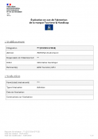 Formulaire d’évaluation information touristique